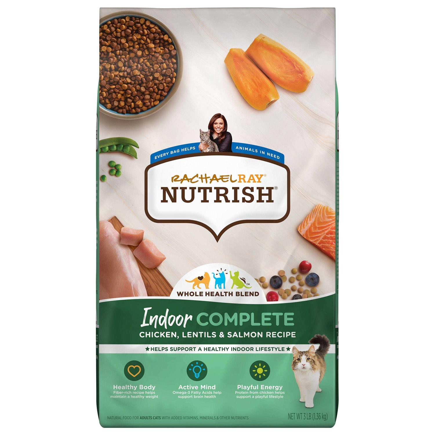 Rachael Ray Nutrish Indoor Complete Chicken with Lentils & Salmon Dry Cat Food