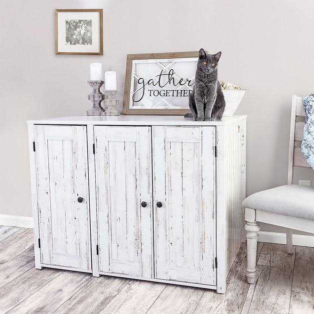 Alternative view of Whisker Litter-Robot Cat Litter Box Credenza Cat Cabinet