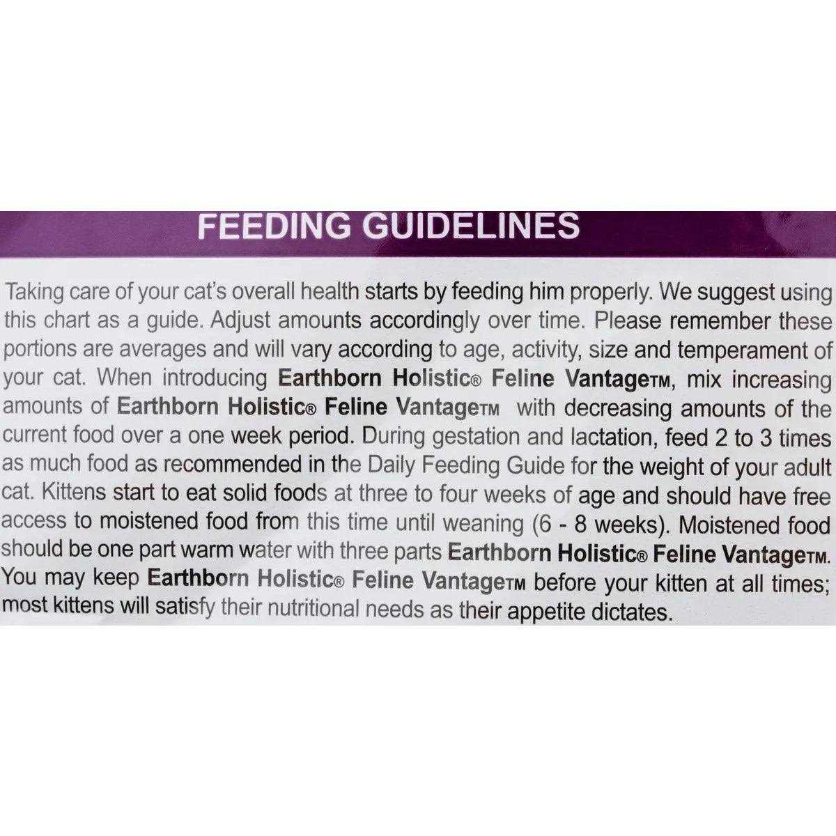 Alternative view of Earthborn Holistic Feline Vantage Dry Cat Food