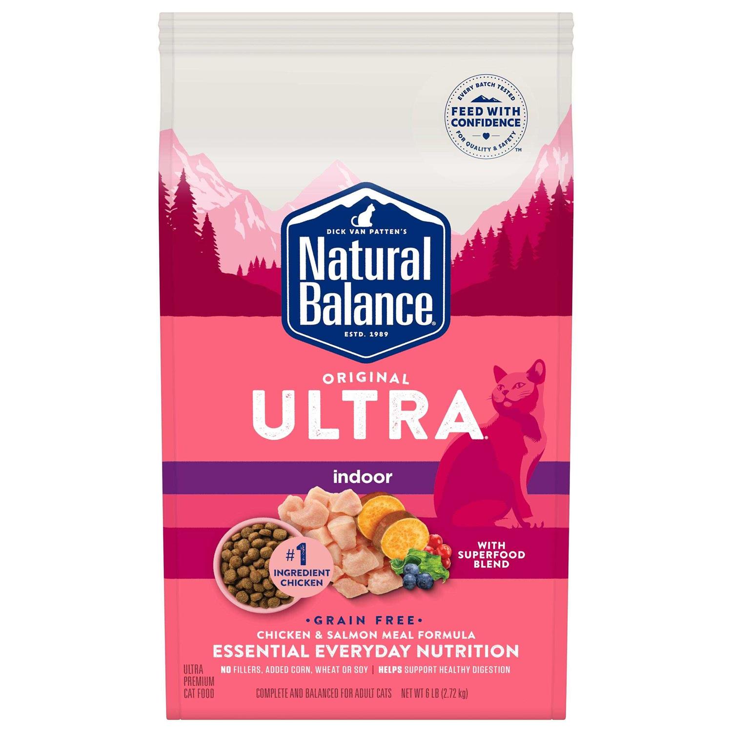 Natural Balance Original Ultra Dry Cat Food Indoor Chicken & Salmon Meal