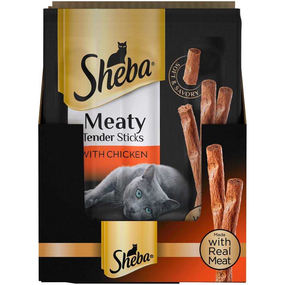 Sheba Cat Treats Meaty Tender Sticks