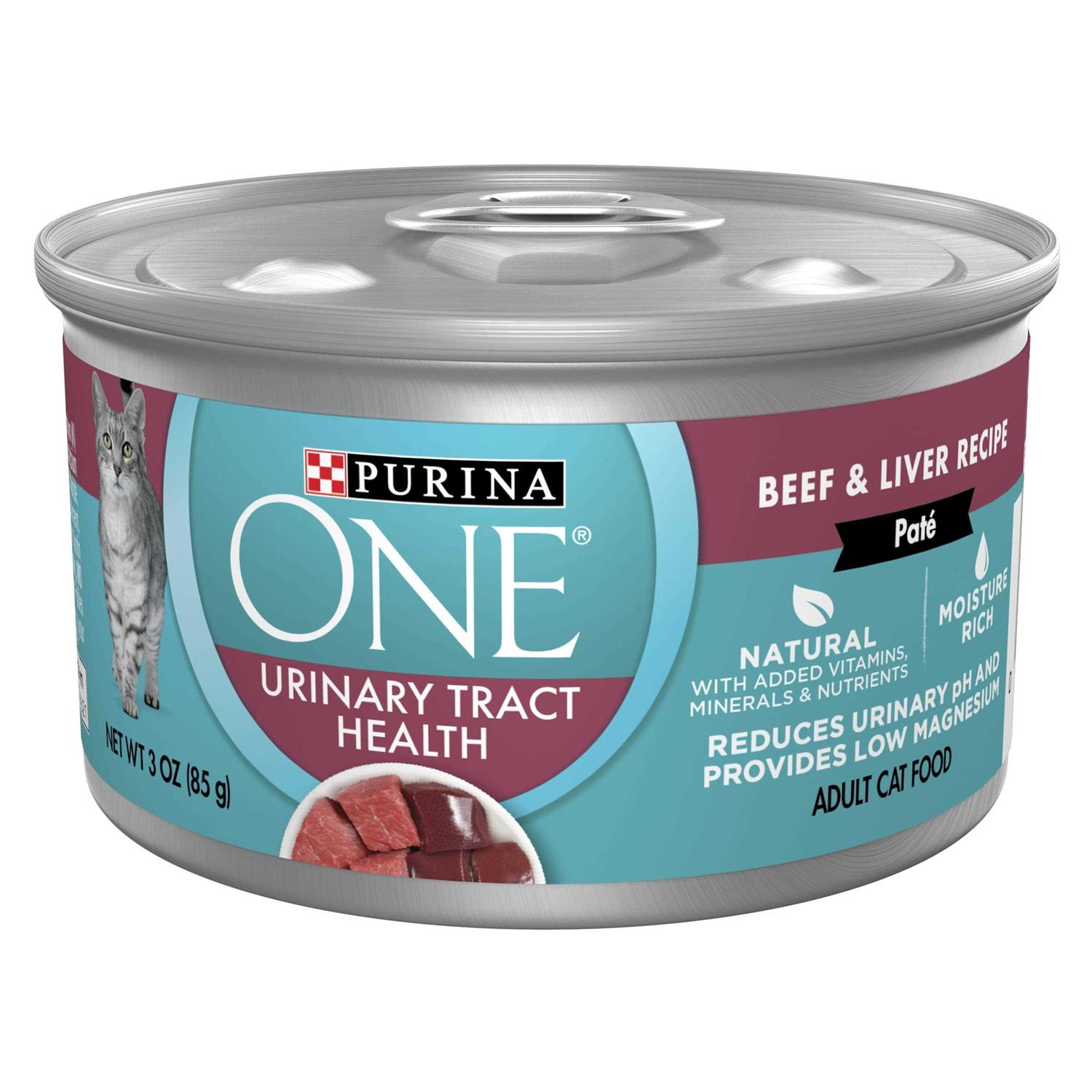 Purina ONE Urinary Tract Health Beef & Liver Recipe Pate Wet Cat Food