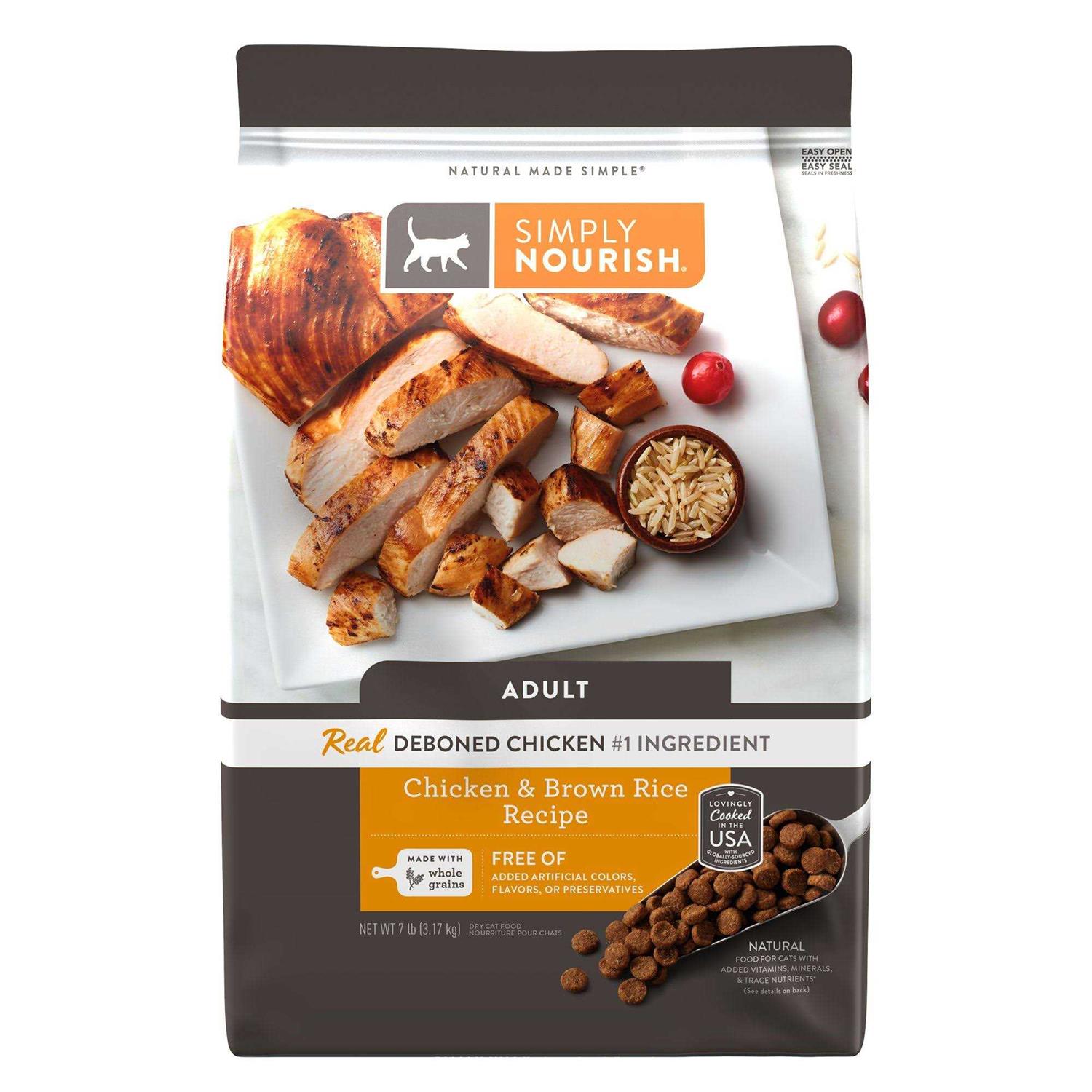 Simply Nourish Original Cat Dry Food Chicken and Brown Rice