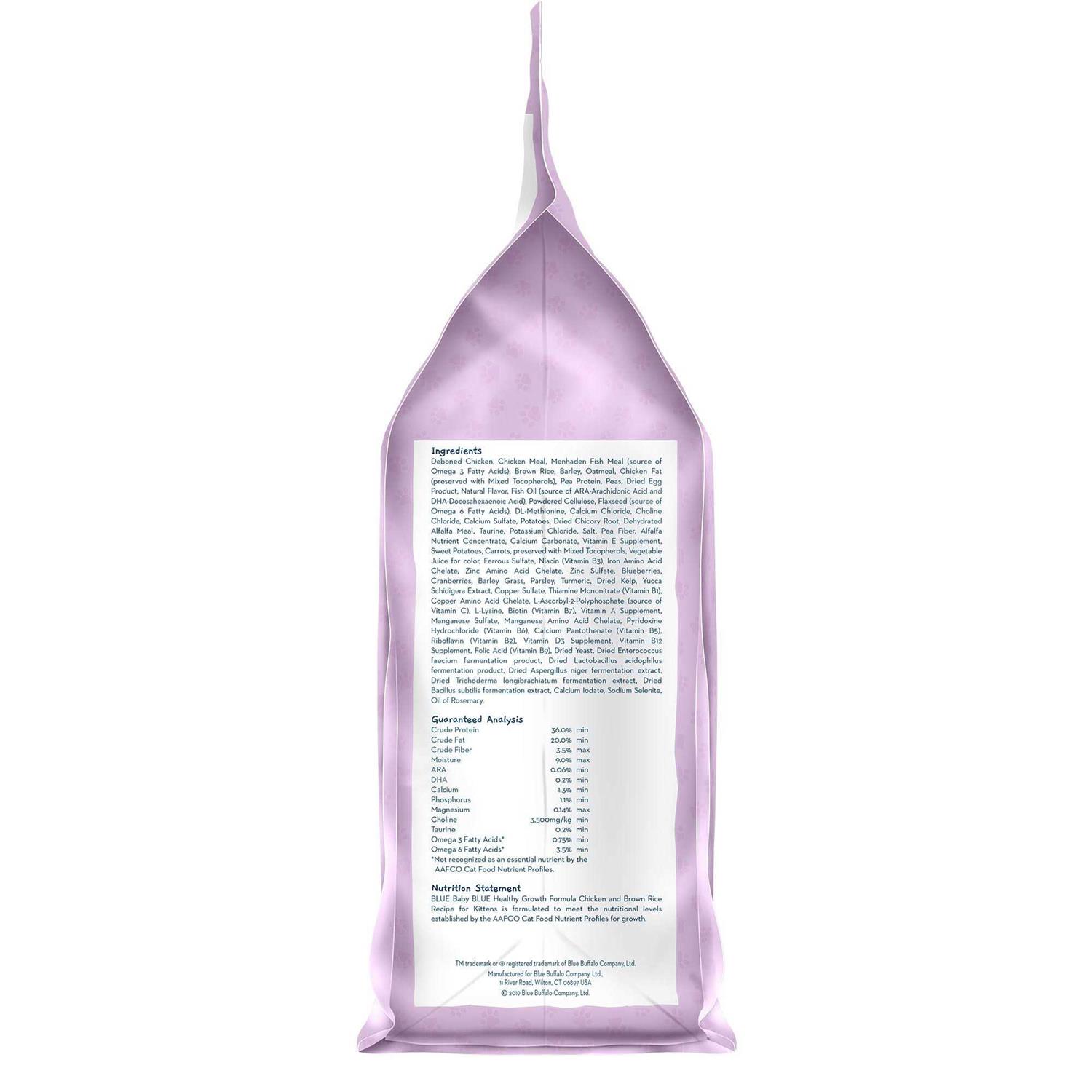 Alternative view of Blue Buffalo Baby Blue Healthy Growth Formula Natural Kitten Dry Cat Food, Chicken and Brown Rice Recipe