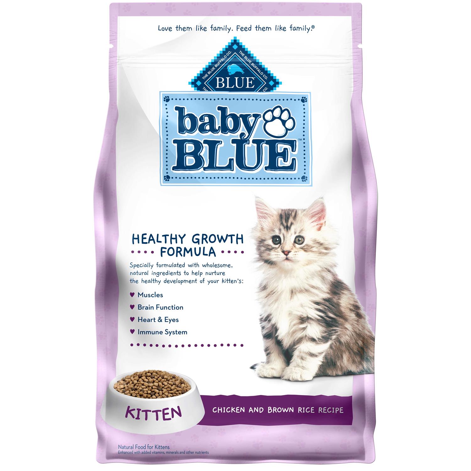 Blue Buffalo Baby Blue Healthy Growth Formula Natural Kitten Dry Cat Food, Chicken and Brown Rice Recipe