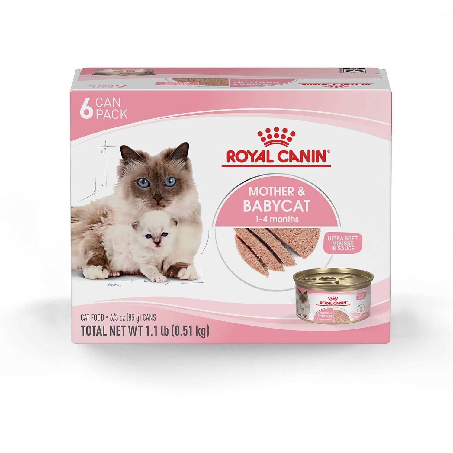 Royal Canin Feline Health Nutrition Mother & Babycat Ultra Soft Mousse in Sauce Canned Cat Food