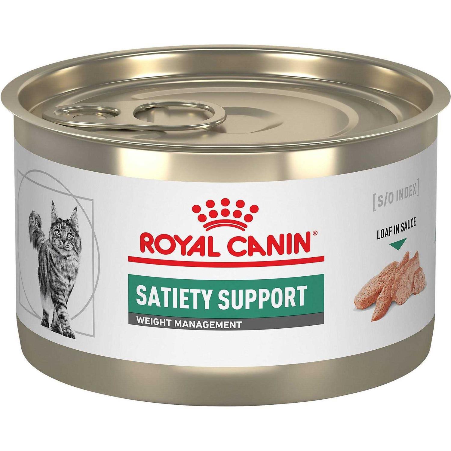 Royal Canin Veterinary Diet Feline Satiety Support Weight Management Adult Cat Loaf in Sauce Wet Food –