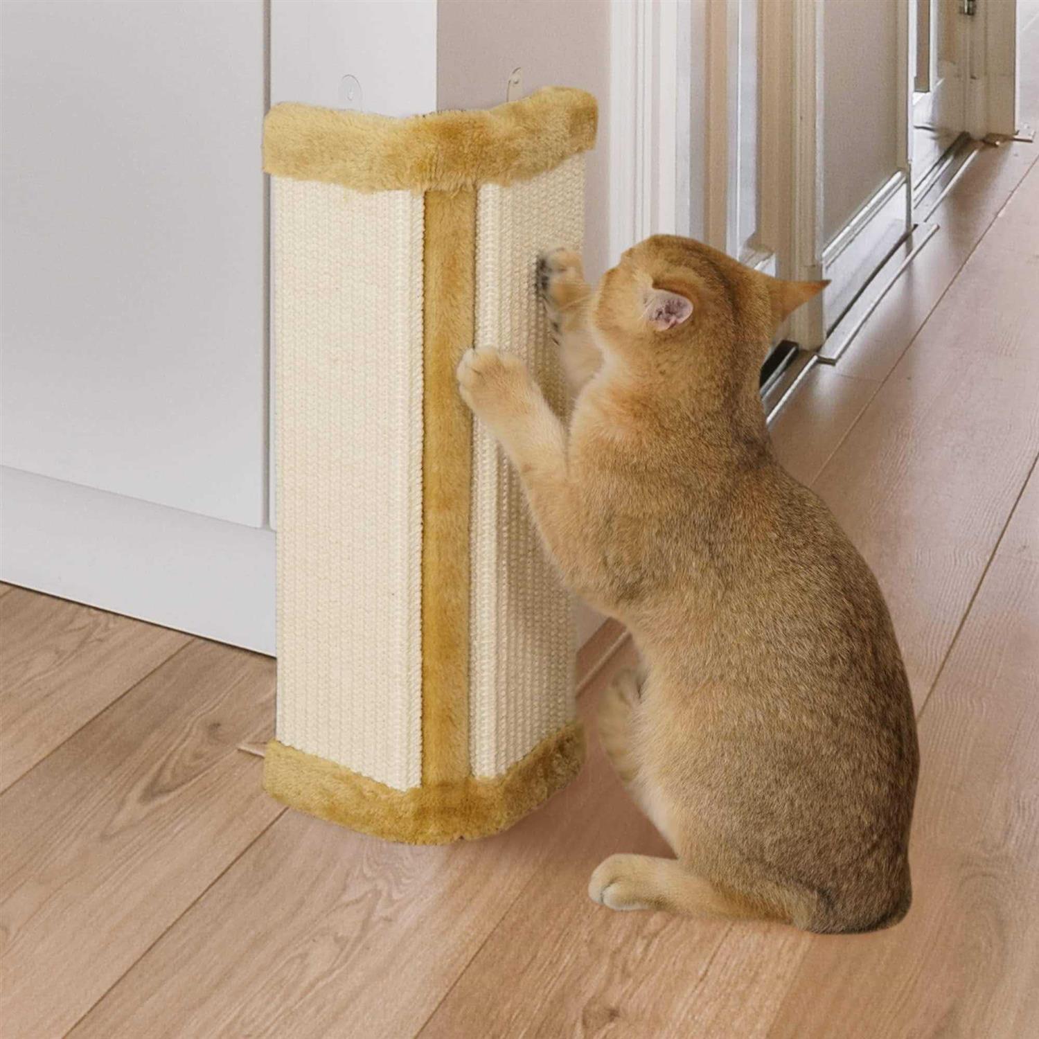 lahas cat wall corner scratcher furniture protector kittens scratch board sisal cat scratching pad wall mounted for indoor ca