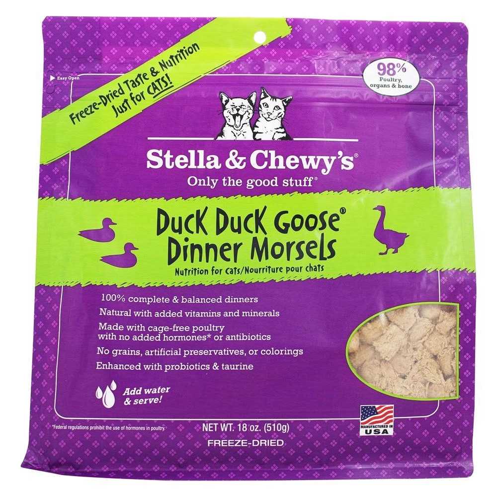 Stella & Chewy's Duck Duck Goose Freeze Dried Dinner Cat Food