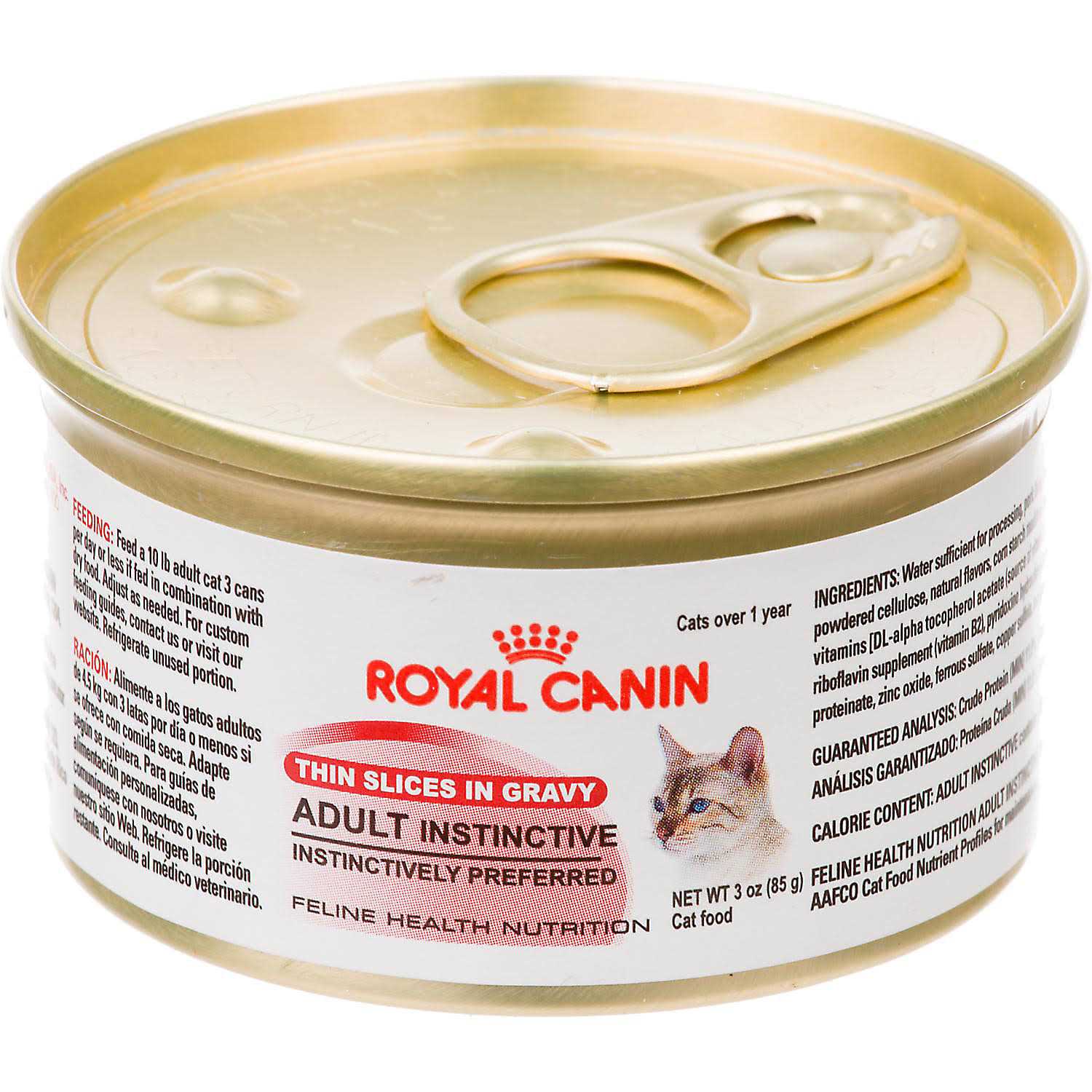 3 oz Royal Canin Feline Health Nutrition Adult Instinctive Thin Slices In Gravy Canned Cat Food