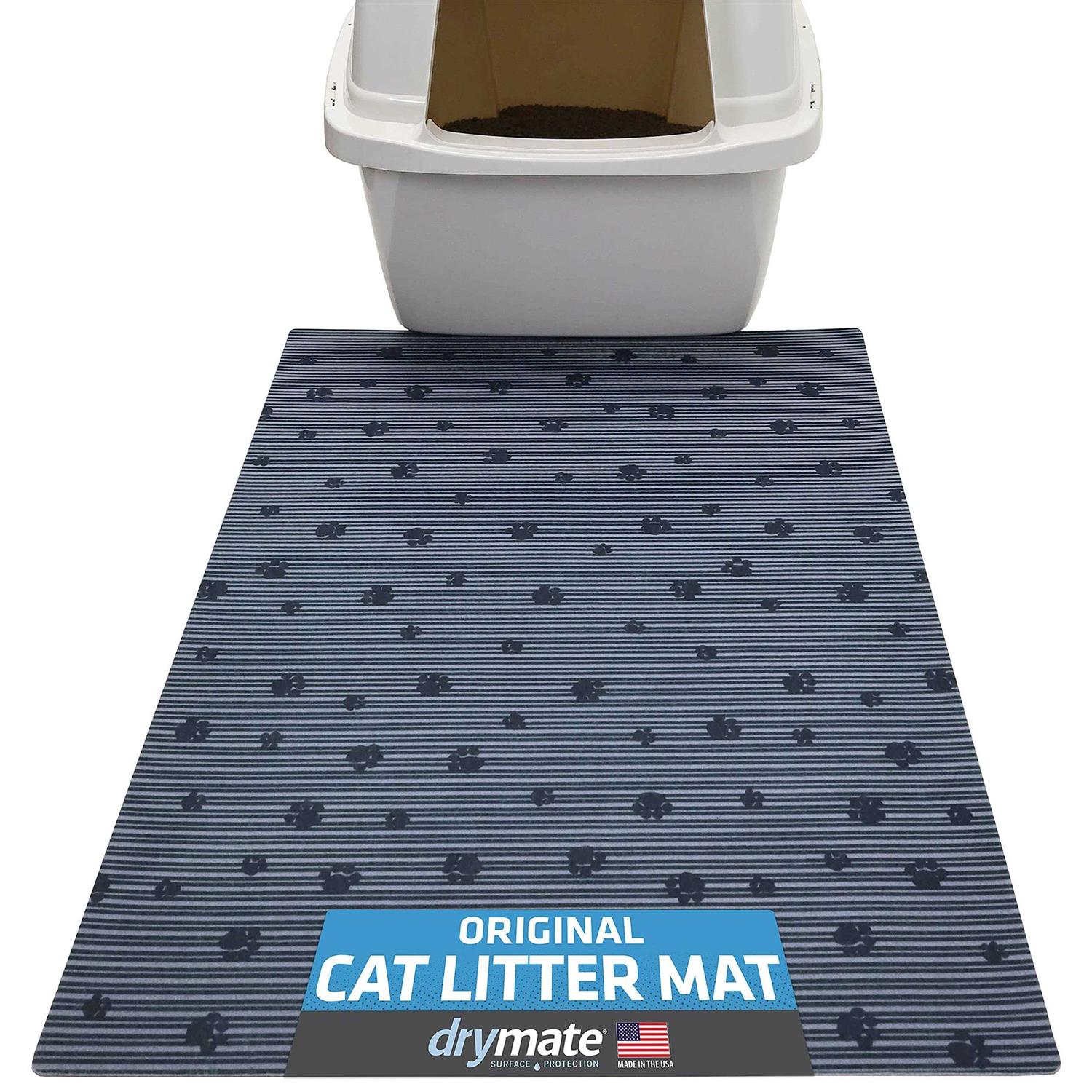 Drymate Original Cat Litter Mat Contains Mess from Box for Cleaner Floors