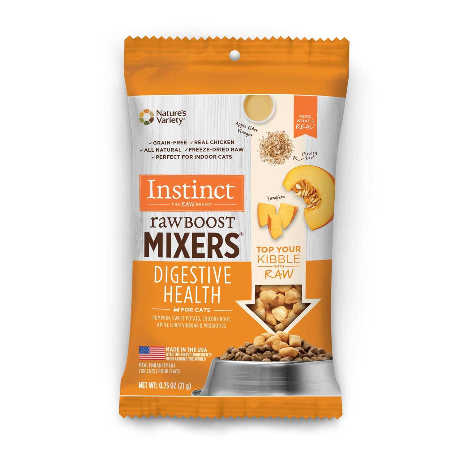 Instinct Freeze Dried Raw Boost Mixers Grain Free Digestive Health Recipe Cat Food Topper