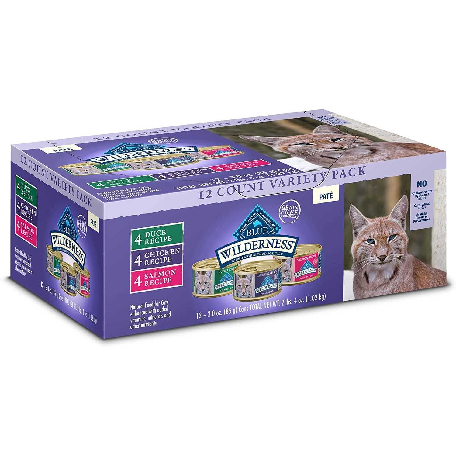 Blue Buffalo Wilderness Pate Variety Pack Wet Cat Food