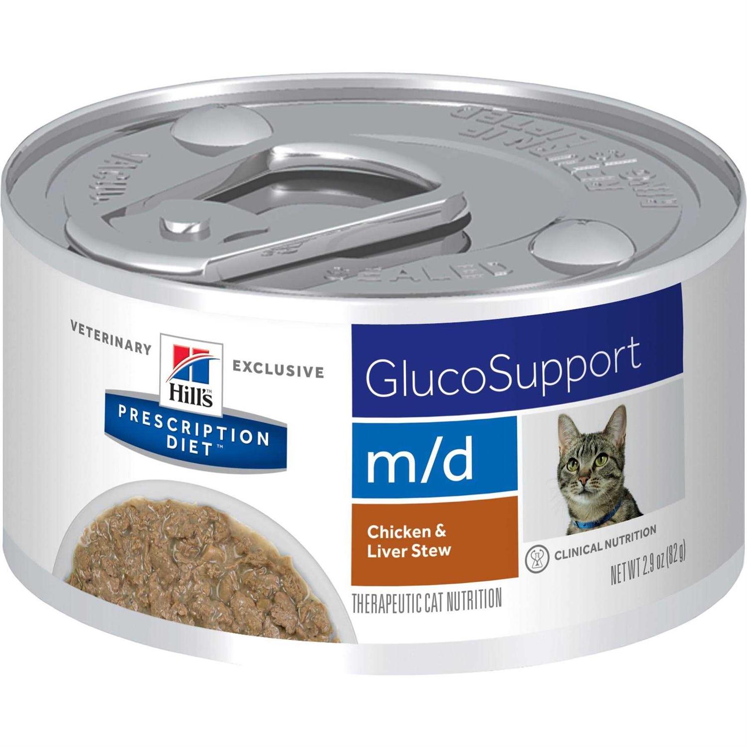 Alternative view of Hill's Prescription Diet m/d GlucoSupport Chicken & Liver Stew Canned Cat Food