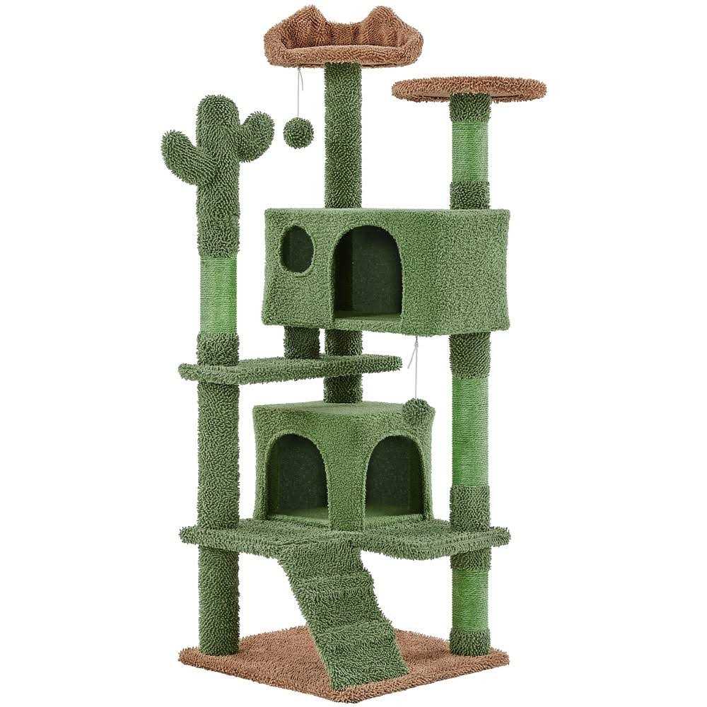Yaheetech H Cat Tree Cat Tower with Natural Sisal for Small