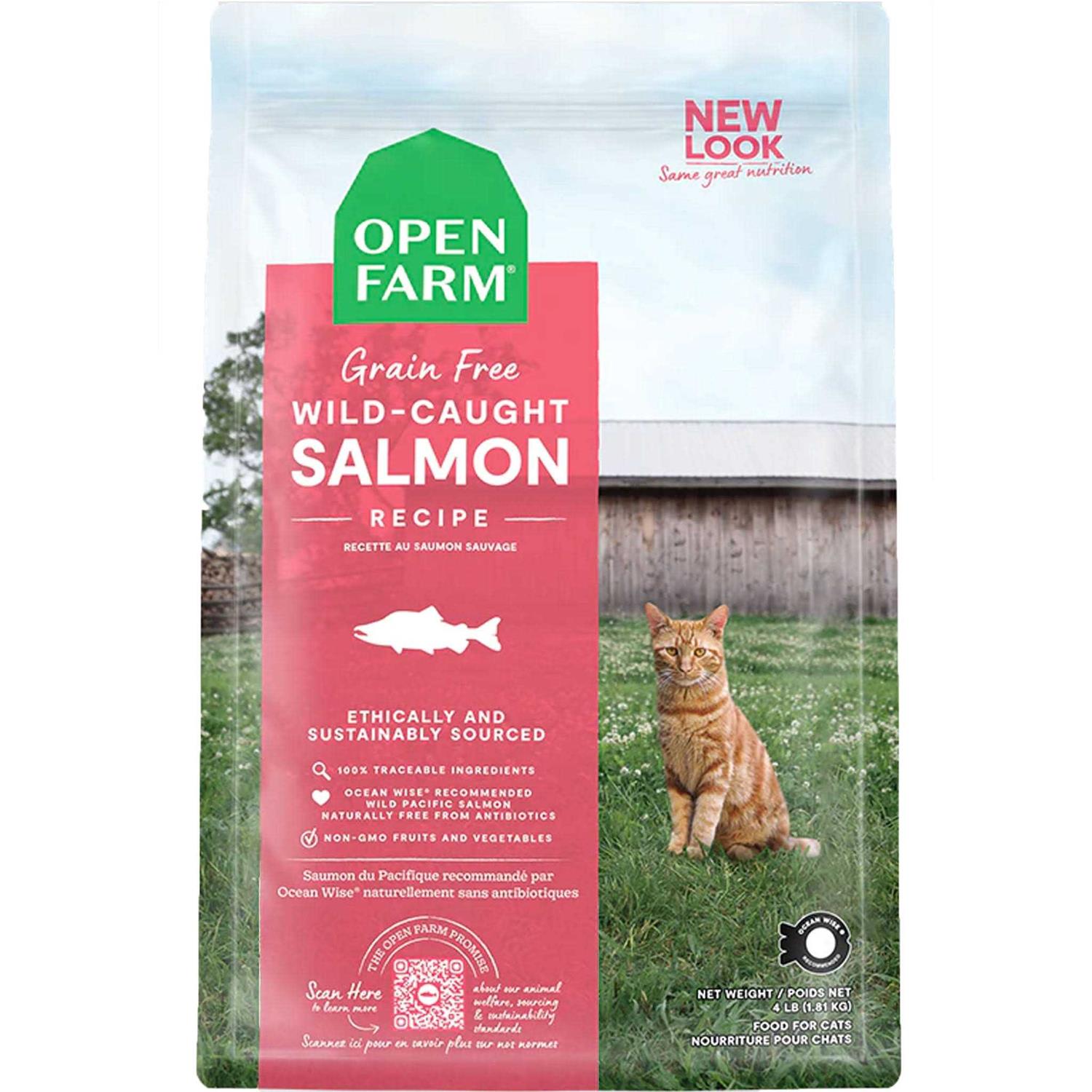 Open Farm Wild-Caught Salmon Grain-Free Dry Cat Food
