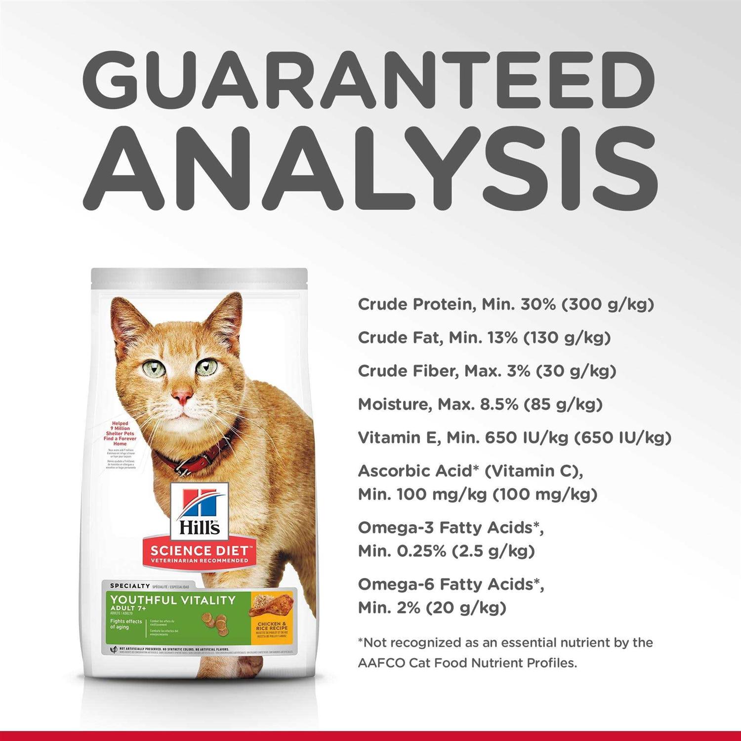 Alternative view of Hill's Science Diet Adult 7+ Senior Vitality Dry Cat Food