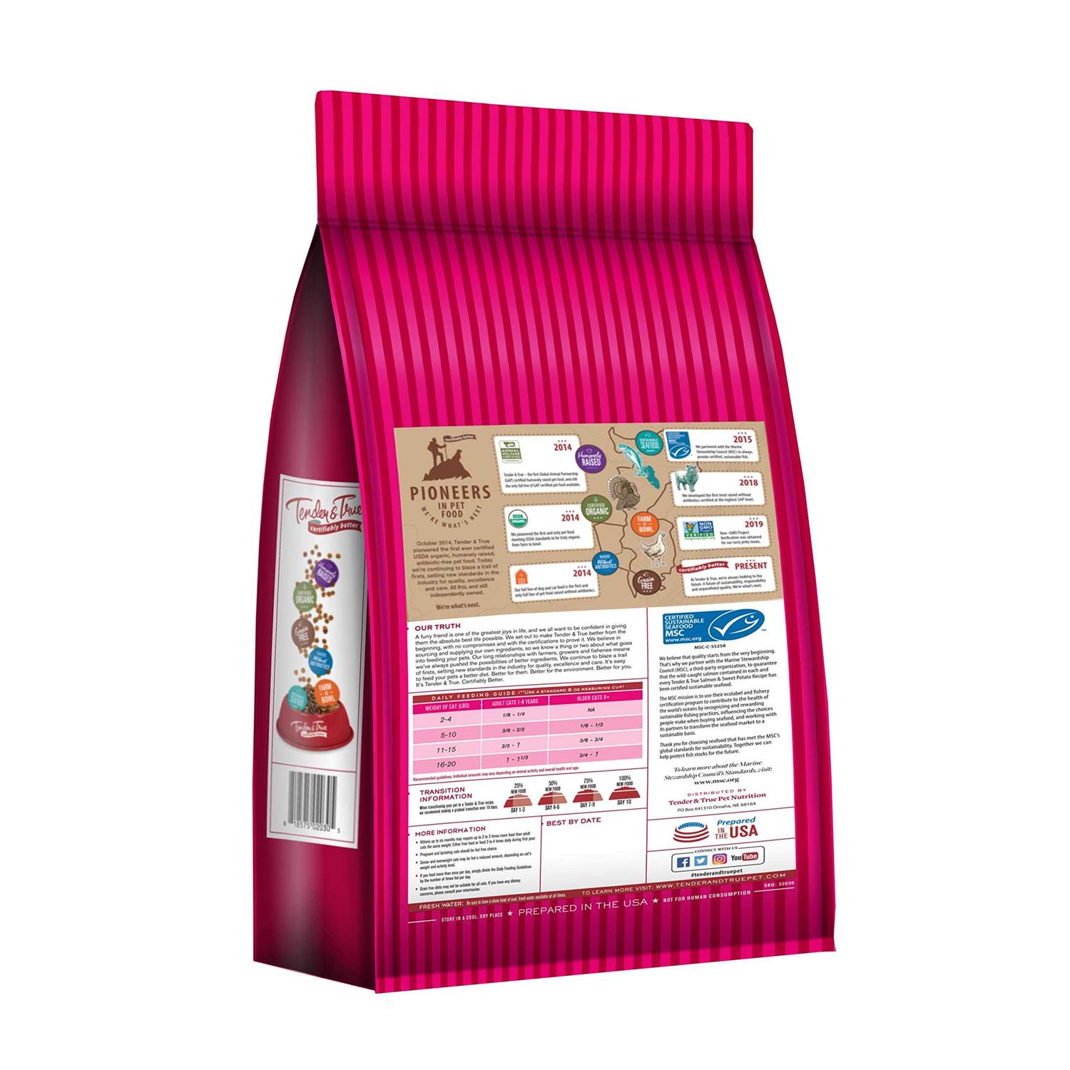 Alternative view of Tender & True Salmon & Sweet Potato Recipe Dry Cat Food