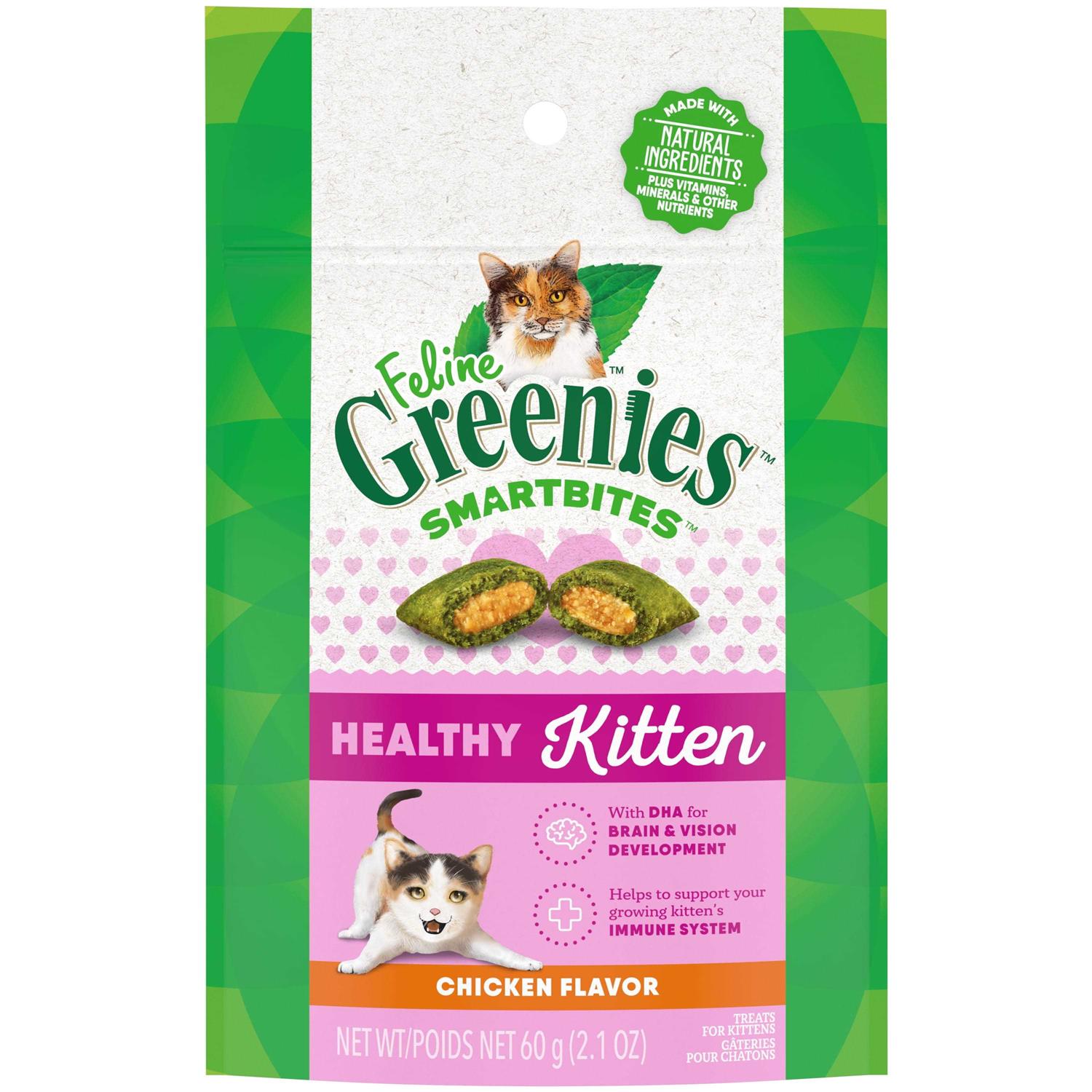 Feline Greenies Smartbites Healthy Kitten Chicken Cat Treats