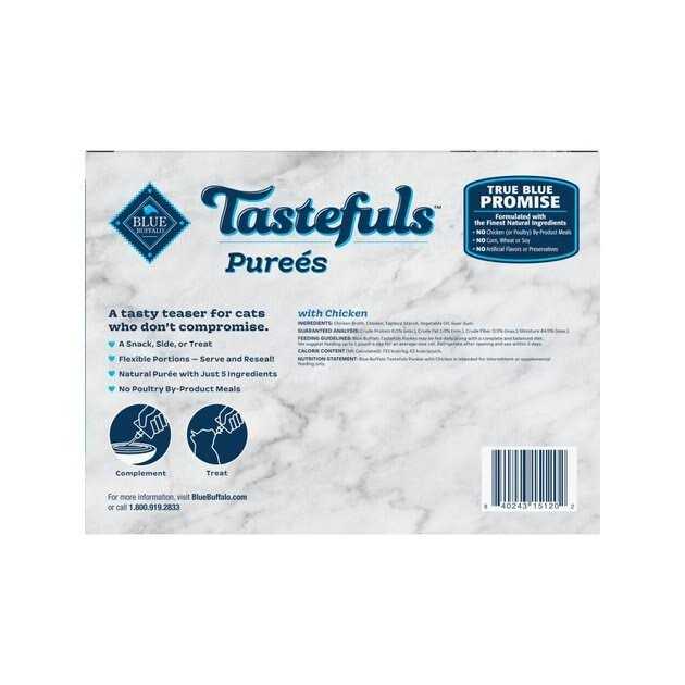 Alternative view of Blue Buffalo Tastefuls Purees Adult Cat Food Topper 12 CT