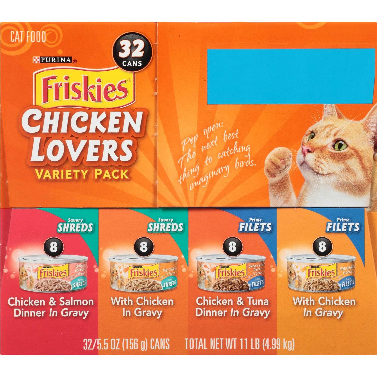 Friskies Chicken Lovers Wet Cat Food Variety Pack