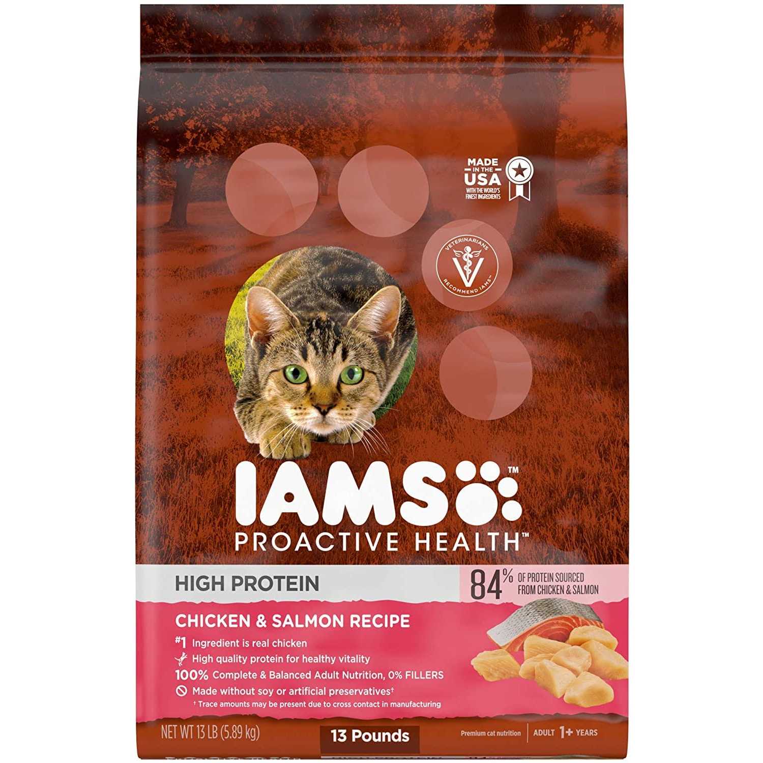 Alternative view of Iams Proactive Health High Protein Adult Dry Cat Food with Chicken & Salmon