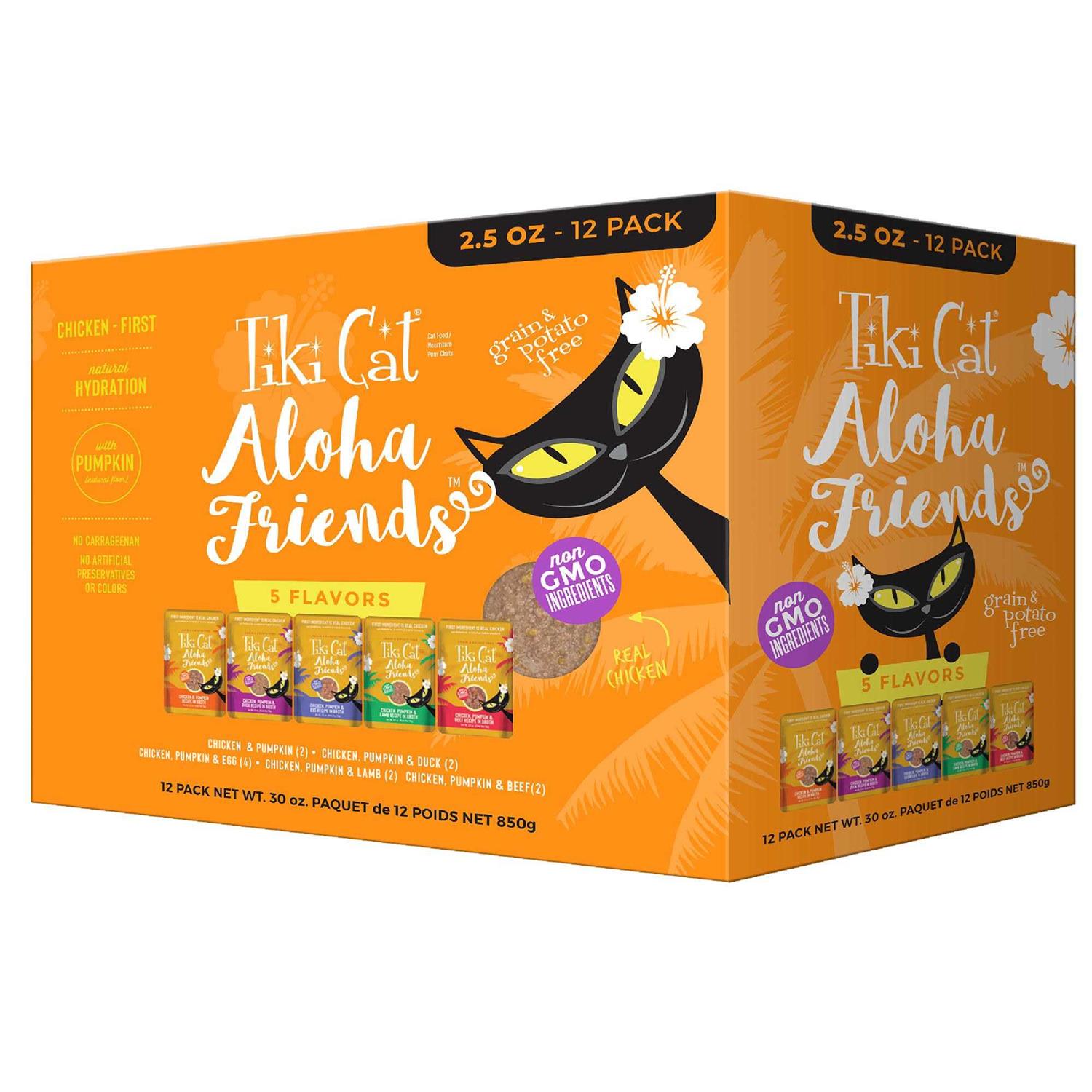 Tiki Cat Aloha Friends Chicken Variety Pack Grain-Free Wet Cat Food