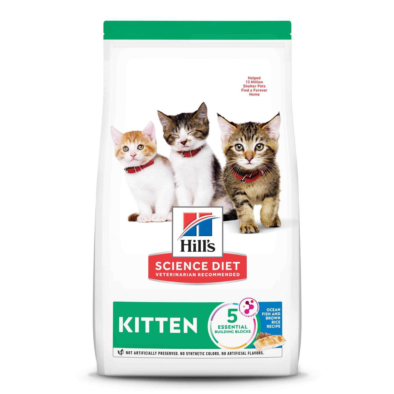 Hill's Science Diet Kitten Ocean Fish & Brown Rice Recipe Dry Cat Food
