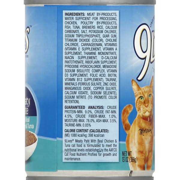 Alternative view of 9 Lives Cat Food with Real Chicken & Tuna