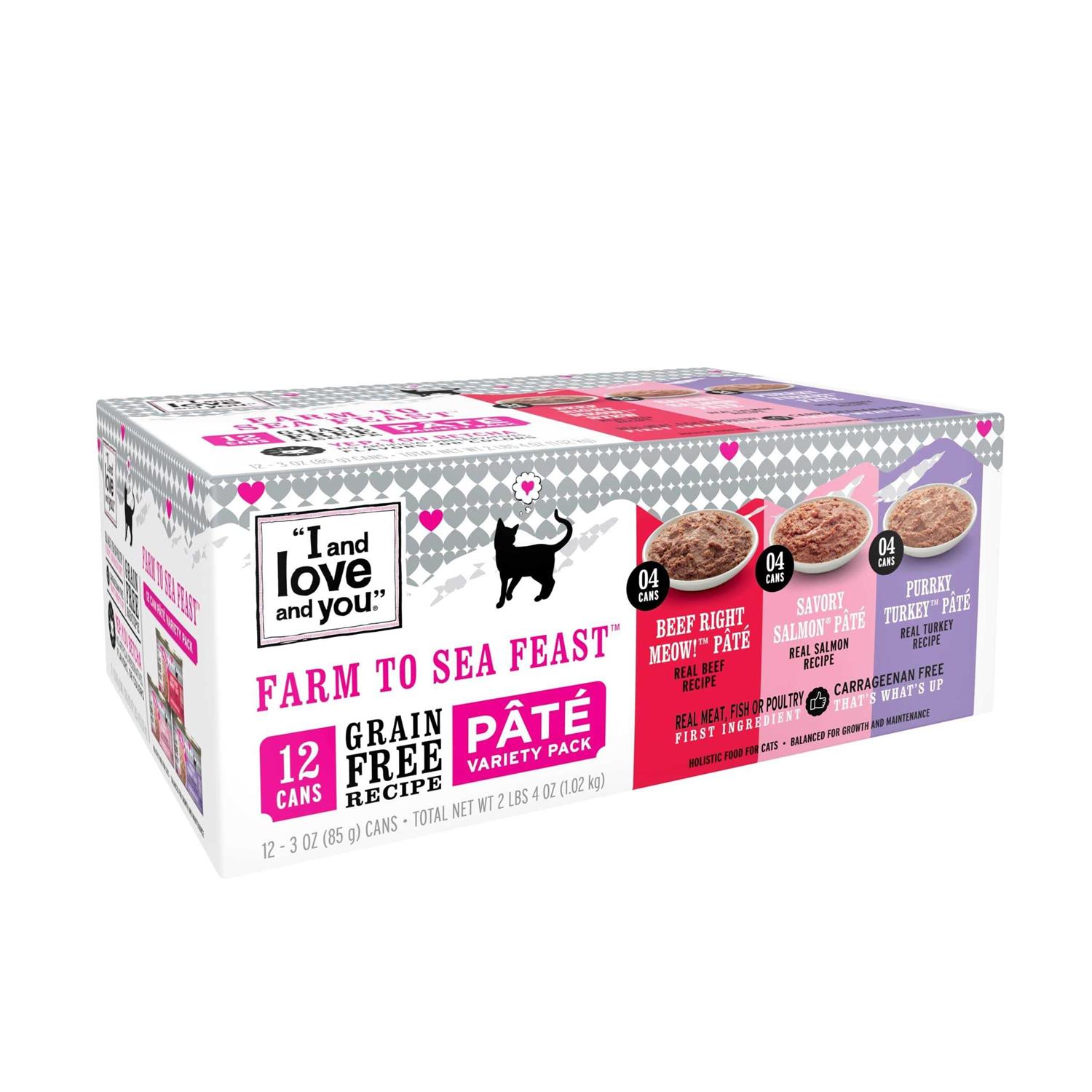 Alternative view of I and Love and You Farm To Sea Feast Wet Cat Food Variety Pack