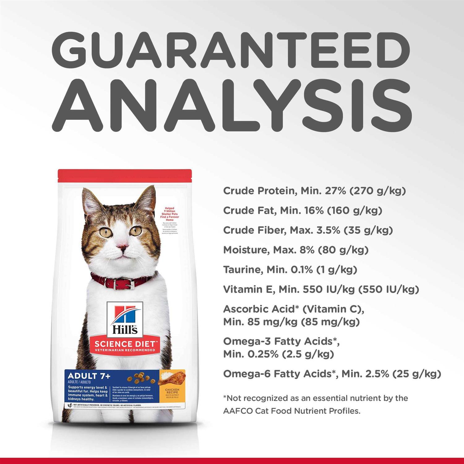 Alternative view of Hill's Science Diet Adult 7+ Chicken Recipe Dry Cat Food