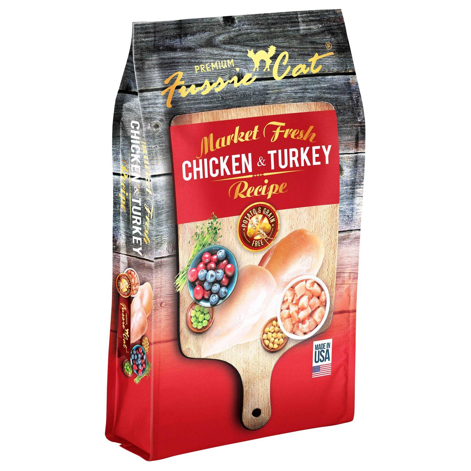 Fussie Cat Dry Cat Food Market Fresh Chicken Turkey