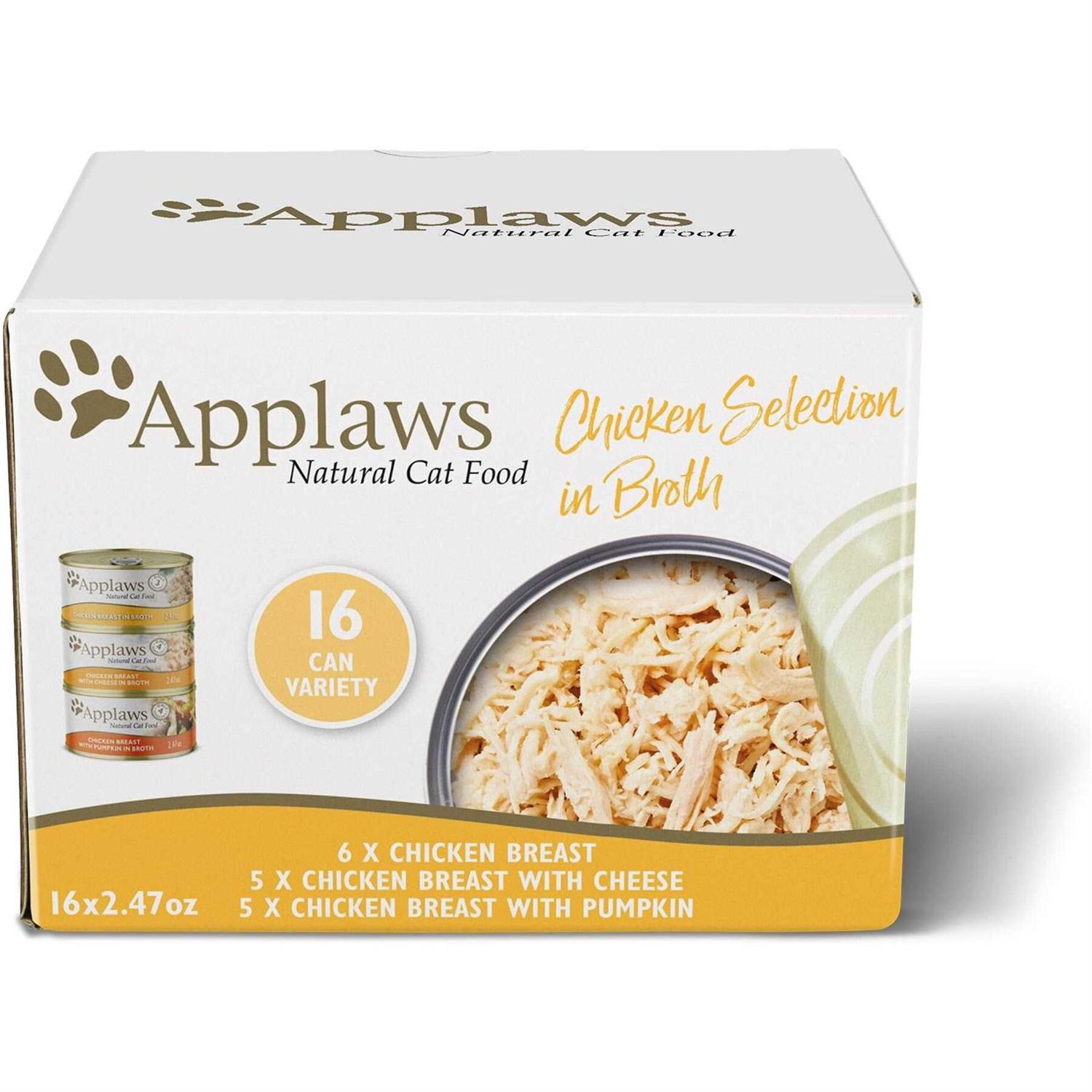 Applaws Natural Chicken Selection in Broth Cat Food Variety Pack