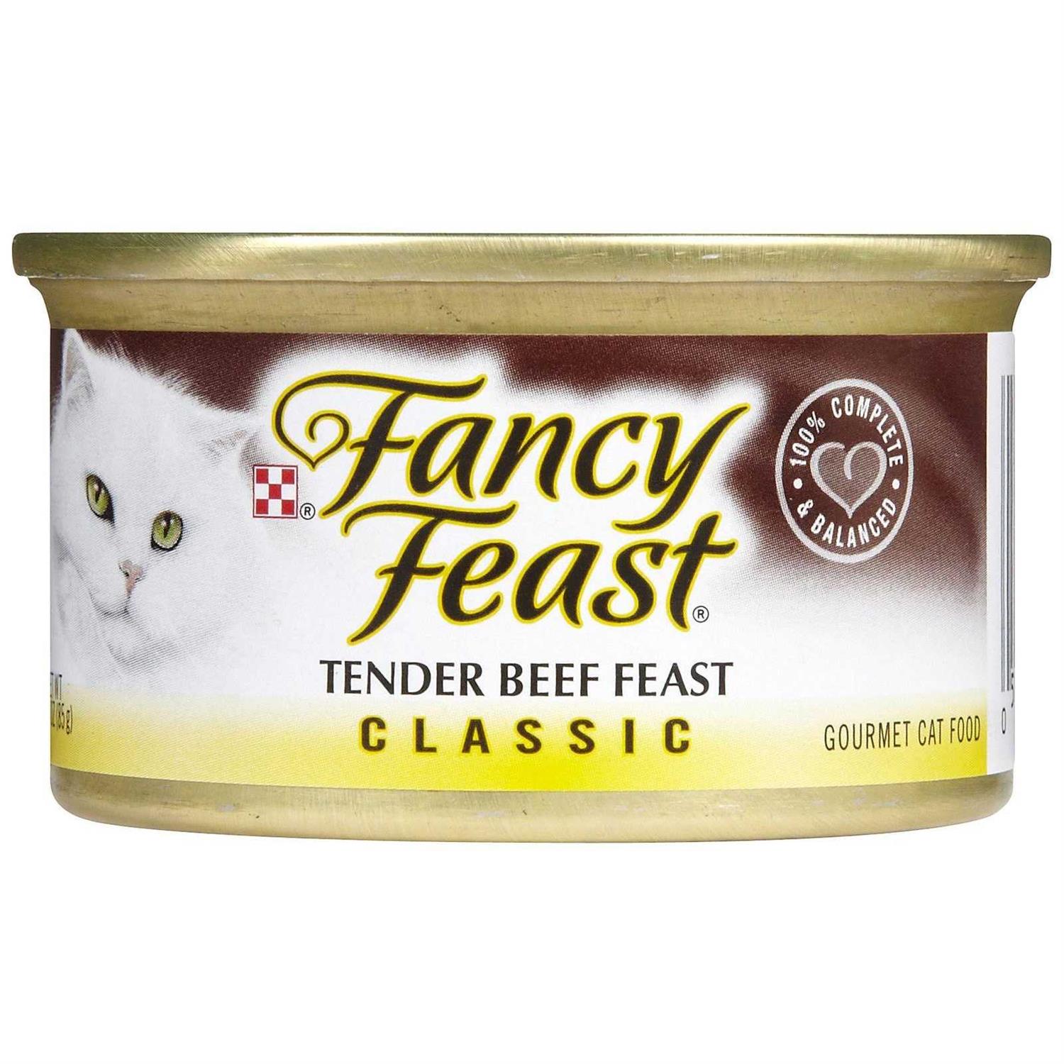Fancy Feast Beef Feast Cat Food, 3-oz, case of 24