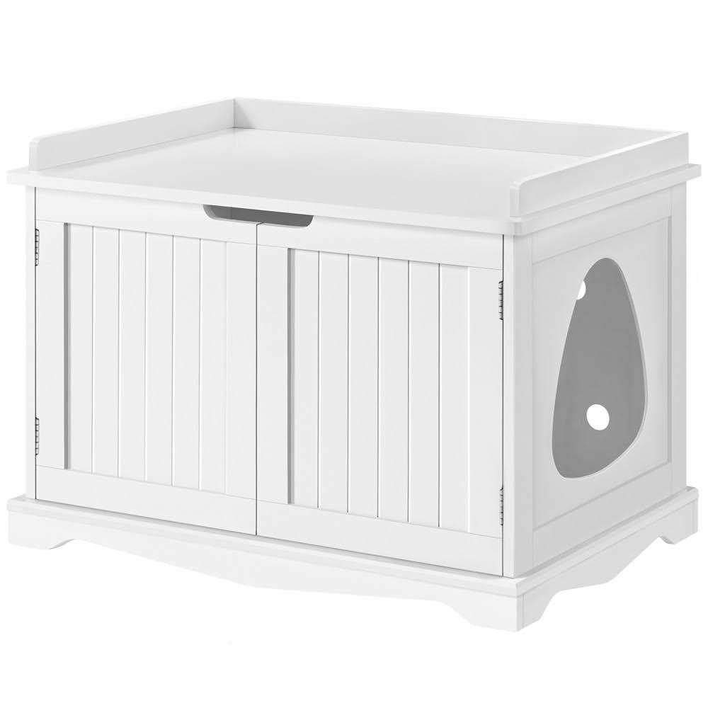 Yaheetech Cat Litter Box Enclosure Wooden Storage Side Table