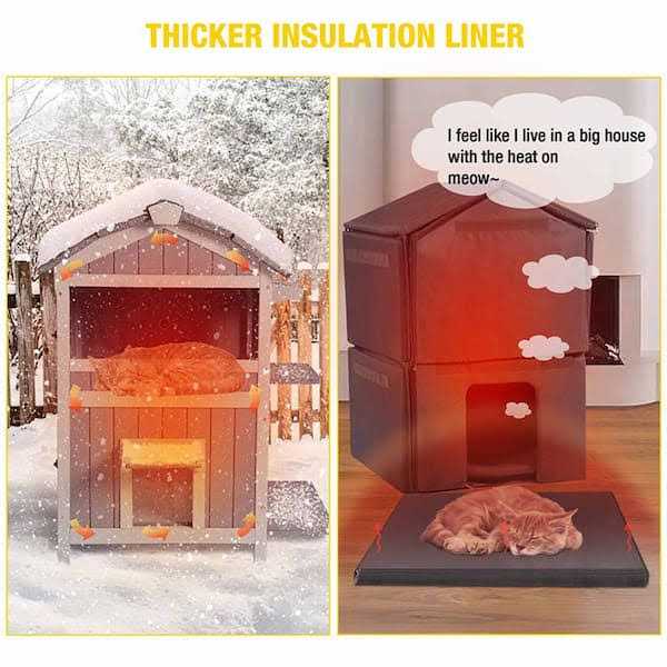 Alternative view of Aivituvin AIR94-IN Outside Insulated Cat House for Winter