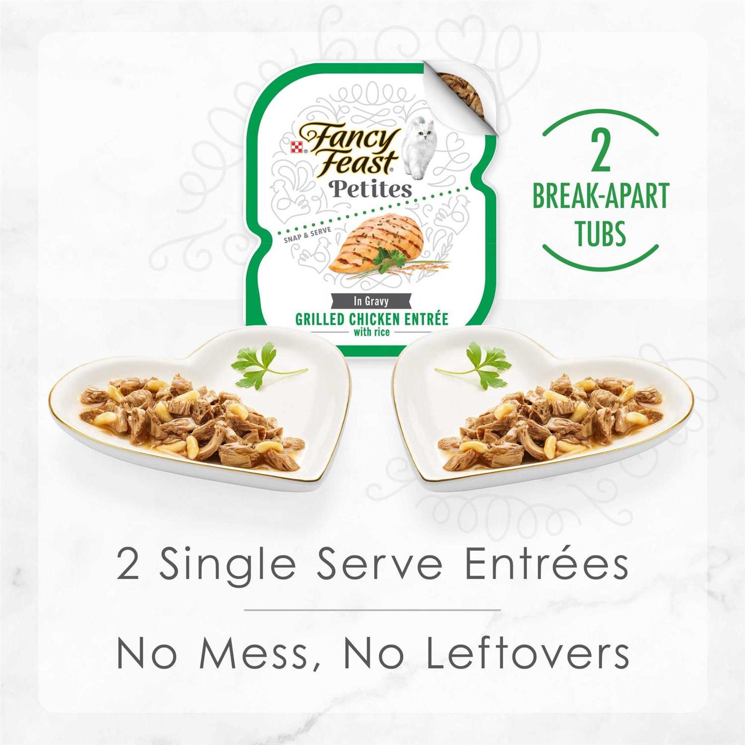Alternative view of Fancy Feast Petites Grilled Chicken with Rice Entree Gourmet Gravy Wet Cat Food