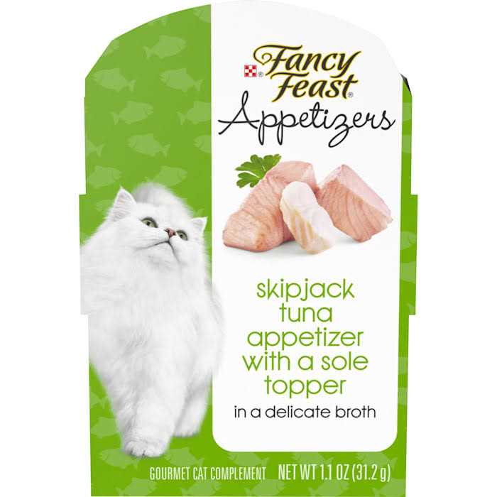 Fancy Feast Cat Food Wet Appetizers Skipjack Tuna