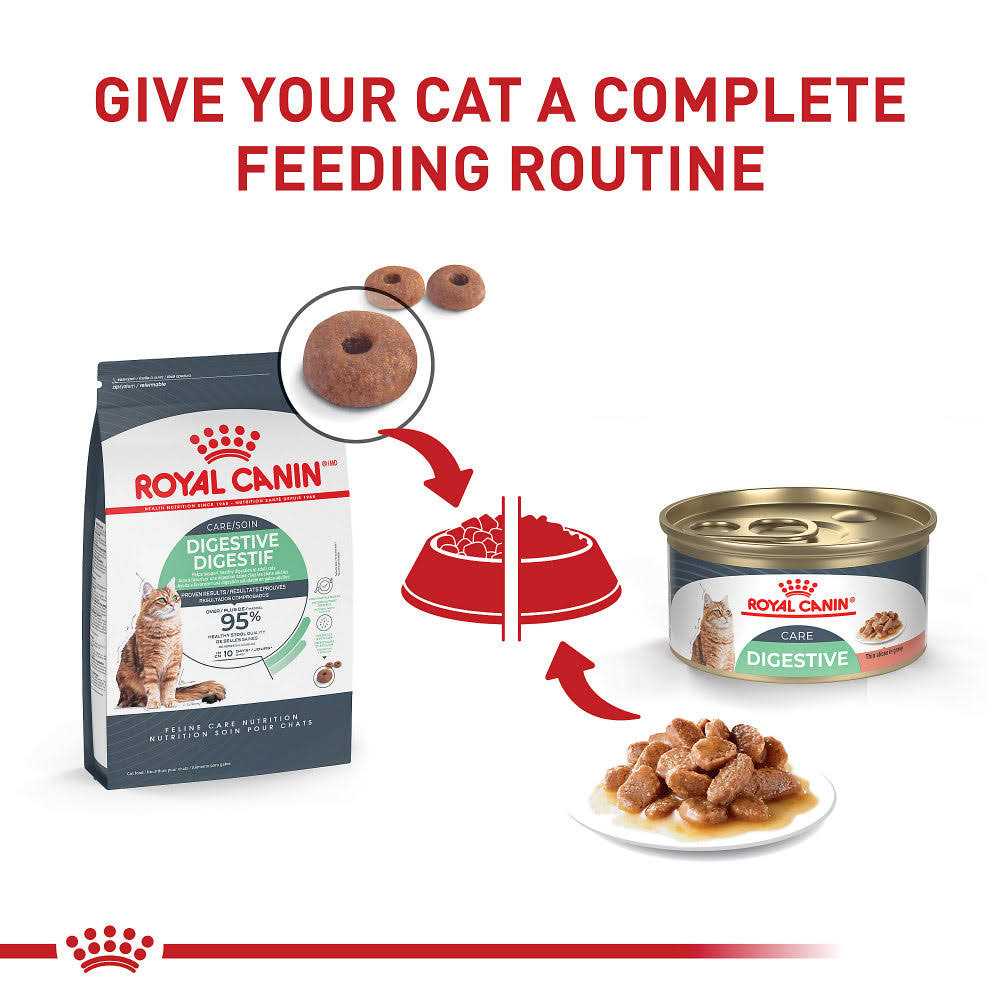 Alternative view of Royal Canin Feline Nutrition Digestive Sensitive Thin Slices in Gravy Canned Cat Food 3-oz