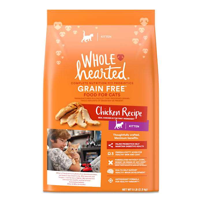 WholeHearted Grain Free Chicken Recipe Dry Kitten Food