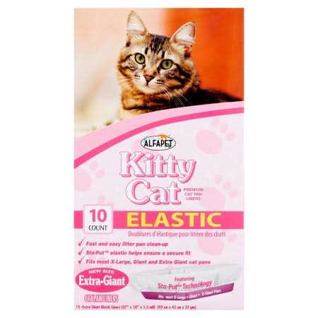 Alfapet Kitty Cat Litter box Disposable Elastic Liners For Large