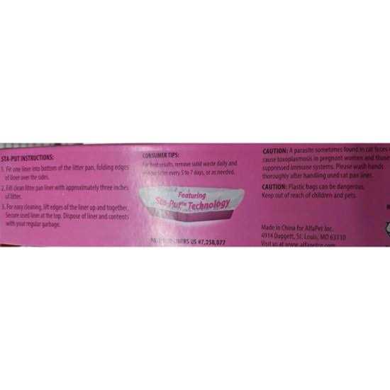Alternative view of Alfapet Kitty Cat Litter box Disposable Elastic Liners For Large