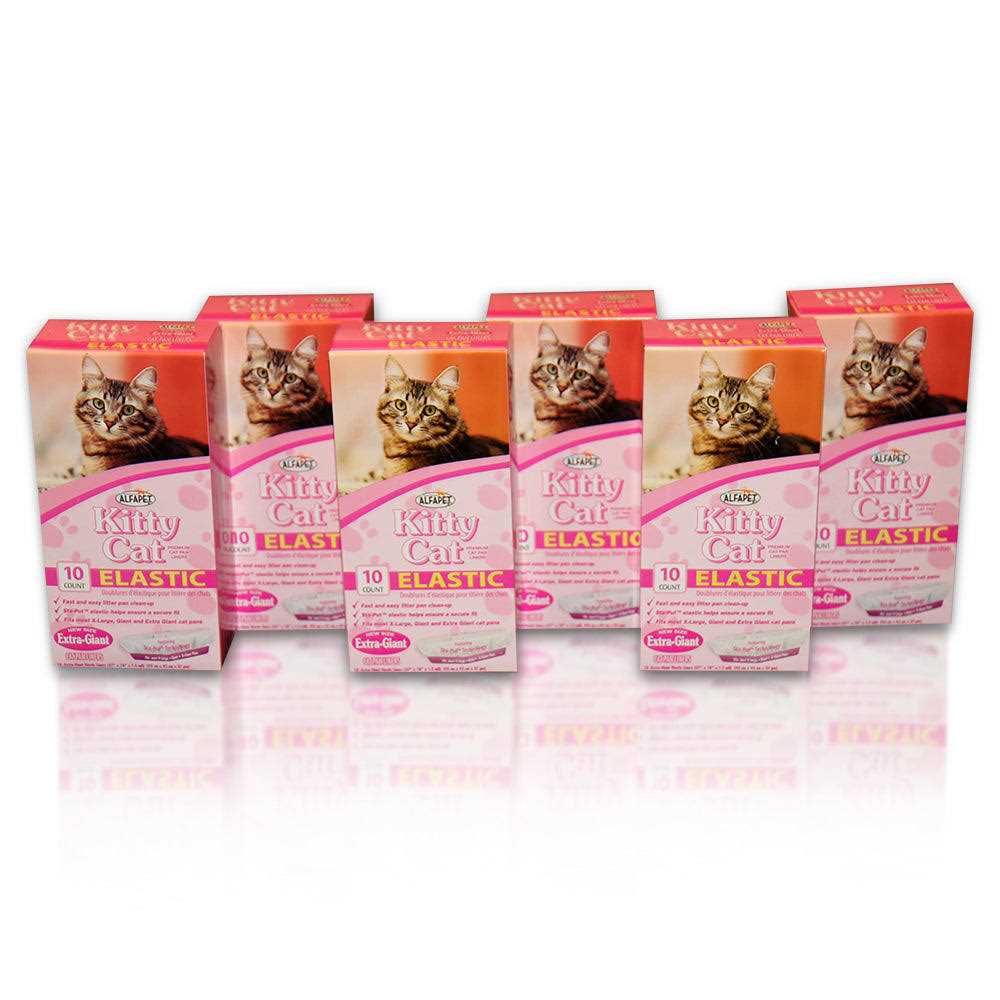 Alfapet Kitty Cat Litter box Disposable Elastic Liners For Large