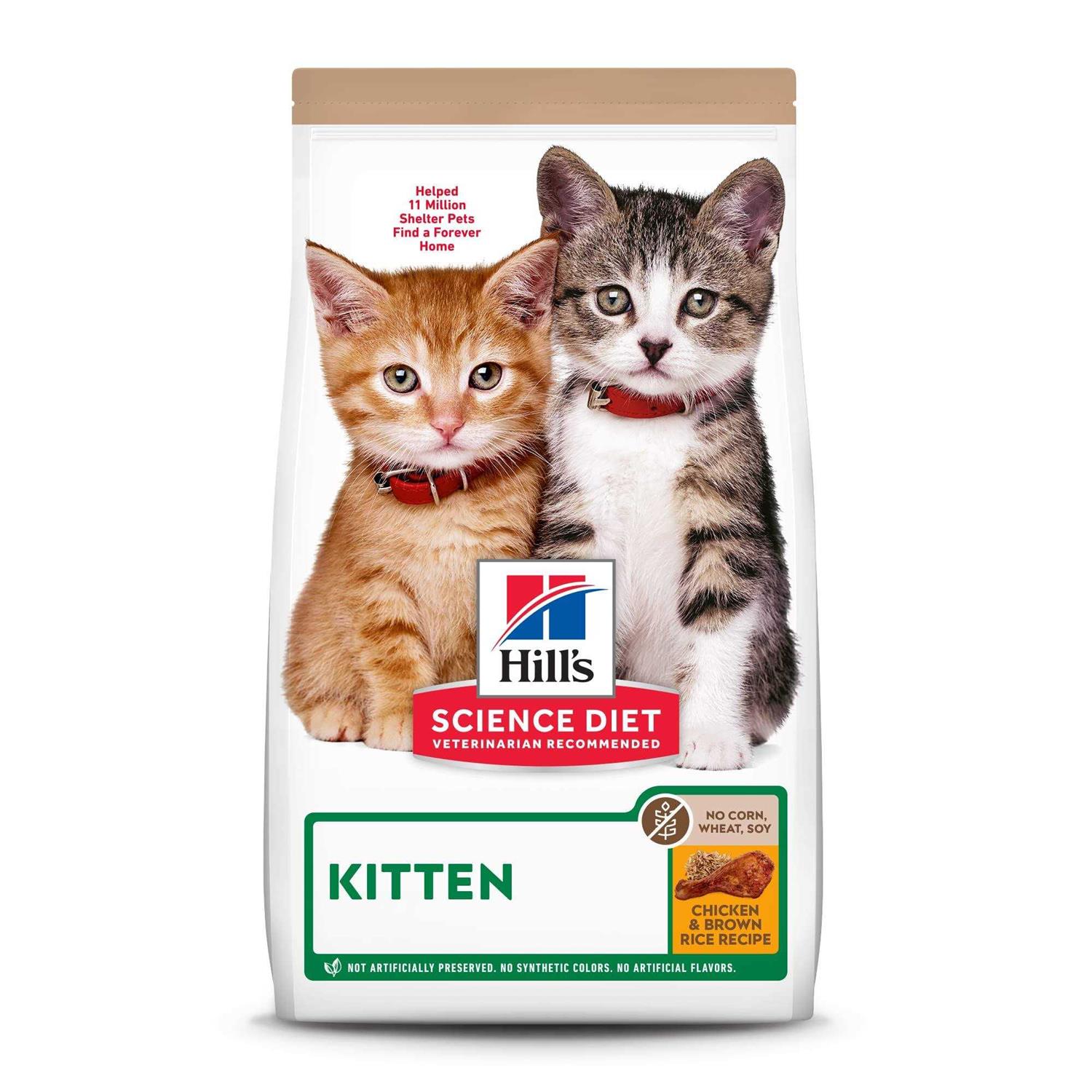 Hill's Science Diet Kitten No Corn Wheat or Soy Dry Cat Food