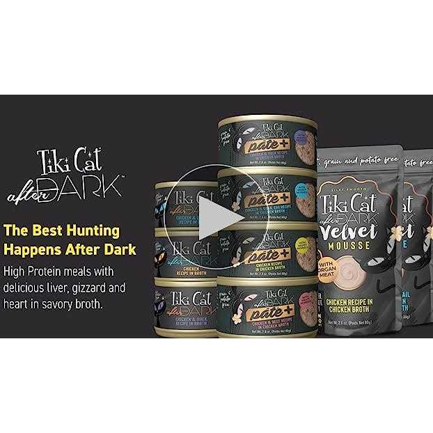 Alternative view of Tiki Cat After Dark Velvet Mousse Variety Pack Wet Cat Food