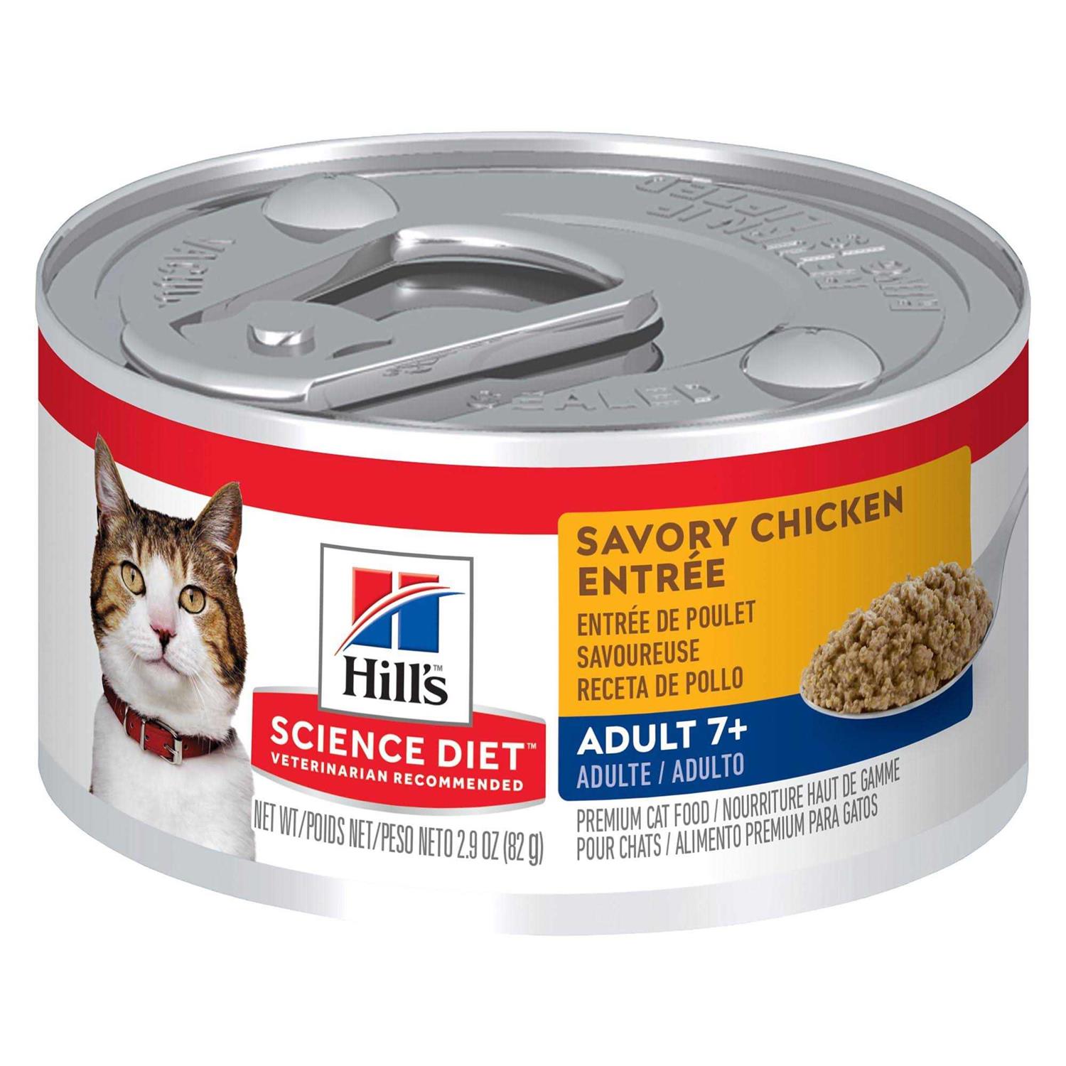 Hill's Science Diet Adult 7+ Savory Cat Food Chicken Entree