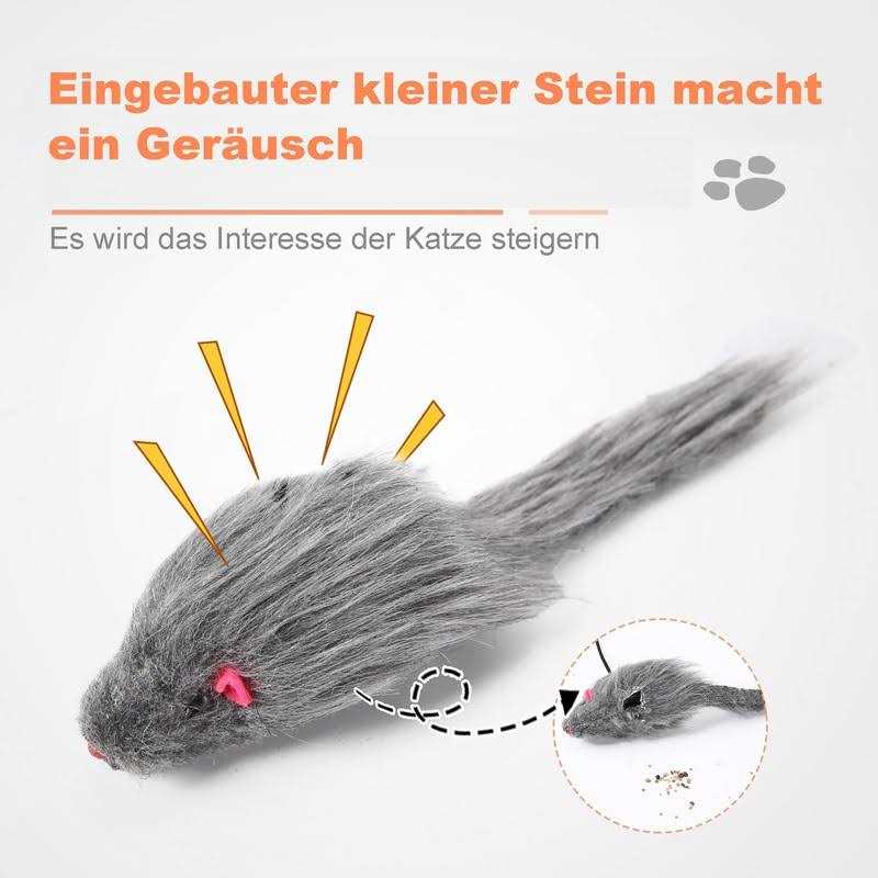 Alternative view of Fynigo Self-Play Hanging Door Cat Mouse Toys for Indoor Cats Kitten,Interactive Cat Mice Toys for Hunting Exercising Eliminating Boredom