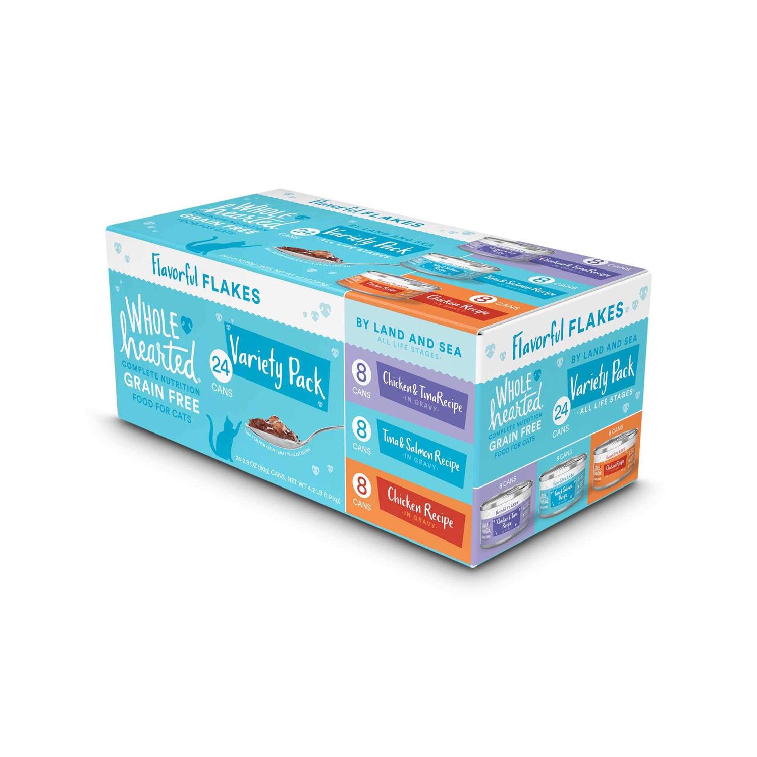 WholeHearted Grain Free By Land & Sea Wet Cat Food Variety Pack