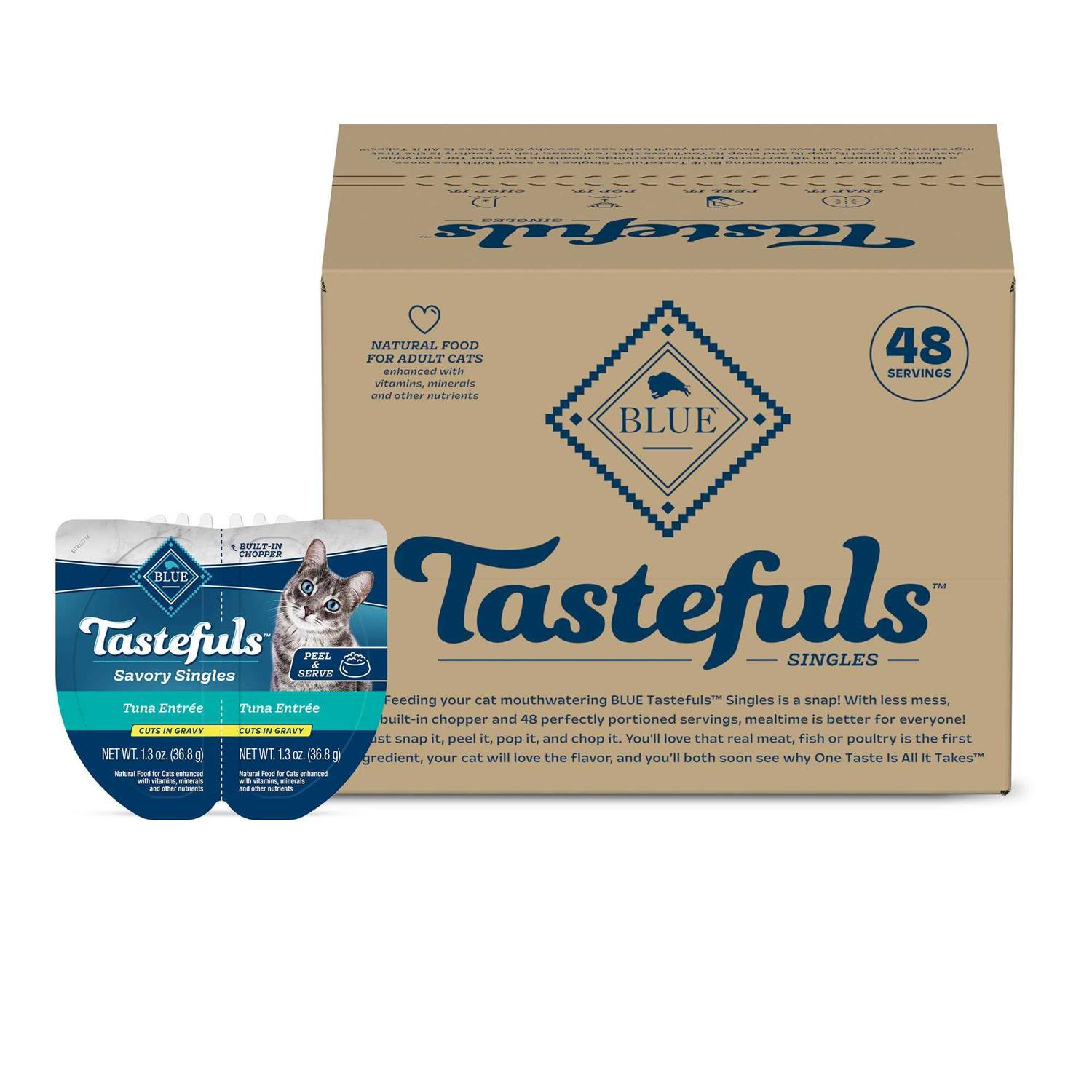 Blue Buffalo Tastefuls Savory Singles Adult Cuts in Gravy Wet Cat Food