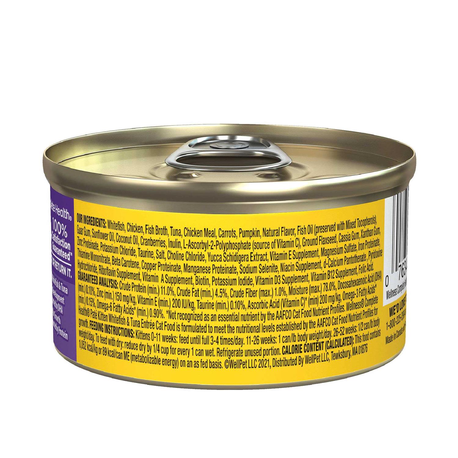 Alternative view of Wellness Complete Health Kitten Whitefish & Tuna Wet Cat Food